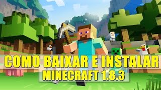 Como baixar e instalar  Minecraft 183 Pirata  Online funcionando [upl. by Nnodnarb]