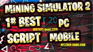 Mining Simulator 2 Script 2022 BEST Free Download Hack Auto Farm  Mining Sim 2 Script [upl. by Rustice]