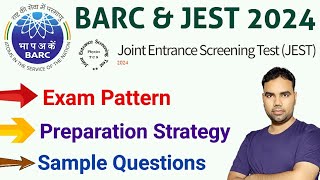 BARC JEST 2024 Exam Preparation Strategy [upl. by Annaitat602]