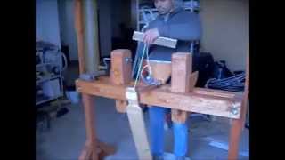 Costruzione del tornio per legno pole lathe [upl. by Mandler]