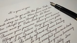 Write with me  Spencerian Penmanship Writing  Pilot Custom 823  The Normal  Handwriting Practice [upl. by Libre985]