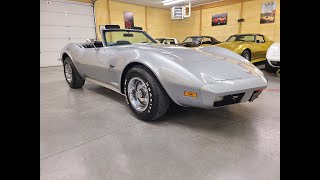 1973 Silver Corvette Convertible [upl. by Nnahtebazile]