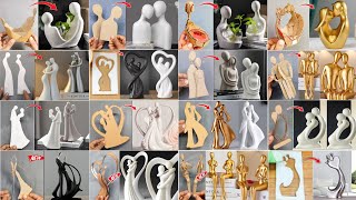 16 Easy White Cement  Pop craft ideas • DIY WHITE CEMENT CLAY CRAFT DIY • SHOWPIECE • HOME DECOR [upl. by Daryl]