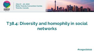 T384 Diversity and homophily in social networks [upl. by Coit]