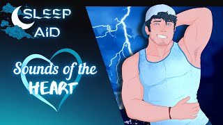 M4A Sleeping on your Boyfriends chest  ASMR roleplay  Sleep Aid  Judah heartbeat sounds [upl. by Ikik]