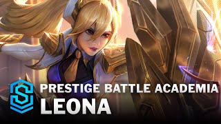 Prestige Battle Academia Leona Skin Spotlight  League of Legends [upl. by Eceinart]