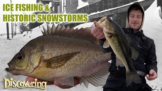 DISCOVERING  Big Bluegills amp Historic Snowstorms [upl. by Ahsiakal]