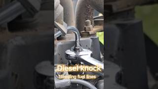 Knocking Diesel Bleeding the fuel lines dieselengine dieseltractor [upl. by Justin63]