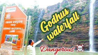 Godhus waterfall NuapadaDangerous waterfall odishaNaturechinuvlog [upl. by Onitnelav]