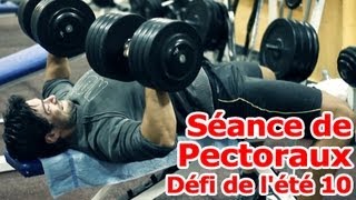 Exercices Musculation Pectoraux  Défi de lété 10 [upl. by Reffotsirk123]