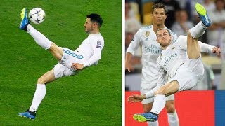 SCORING GARETH BALES INCREDIBLE BICYCLE KICK GOAL UCL FINAL  Real Madrid vs Liverpool [upl. by Hueston]