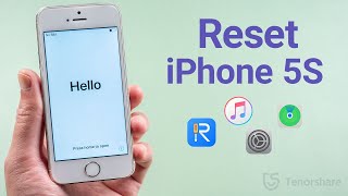 How to Reset iPhone 5S with or without iTunes 4Ways [upl. by Anile240]