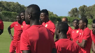 Entraînement du Syli National de Guinée à El Jadida [upl. by Ecnerat362]