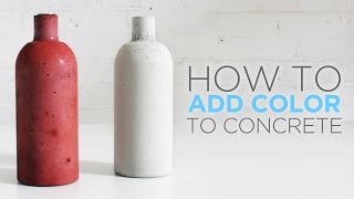 How to color concrete with an integral pigment [upl. by Tory216]