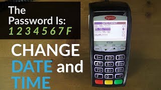 Ingenico iCT220 Terminal How to Change the Date and Time [upl. by Arbba]