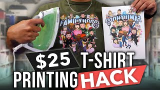 How To Print TShirts From Home With A 25 Budget [upl. by Dlabihcra]