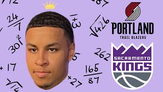 Sacramento Kings beat the Portland Trailblazers  Quick Thoughts [upl. by Elyag]