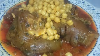 طريقة عمل الكرعين بالحمص  الهراكم بطريقة بسيطة وجديدة روعة في المذاق hargma pattes de boeuf [upl. by Anileve]