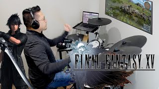 Final Fantasy XV  Cleigne Battle Theme  Up for the Challenge Drum Cover [upl. by Ativ]