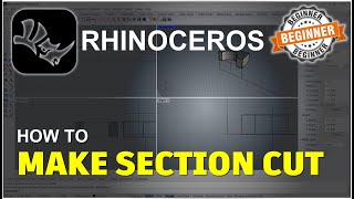 Rhino How To Make A Section Cut Tutorial [upl. by Publus]