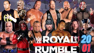 2001 Royal Rumble Full Match Roster amp Same Entry WWE 2k23 therock undertaker stonecoldsteveaustin [upl. by Asenaj]