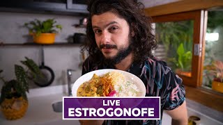 ESTROGONOFE DE FRANGO  LIVEMOHINDI  Receitas Rápidas em 15 minutos [upl. by Michiko]