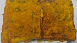 5 mins Besan Bread Toast Recipe Gram Flour Bread Toast Easy Snacks Recipe [upl. by Betsy918]