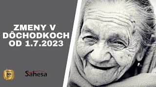 Zmeny v dôchodkoch od 172023 [upl. by Nyleek]