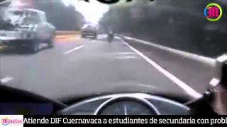 Corre su moto 265 kmh en autopista MéxicoCuernavaca [upl. by Buff104]