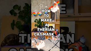 HOW TO MAKE A THERIAN CAT MASK Pause to read theriantropy therian catmask mask [upl. by Salman102]