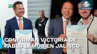 Pablo Lemus recibe constancia de gobernador electo en Jalisco [upl. by Eikram]