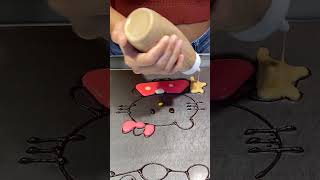 Amazing Thai Lady Cartoon Pancake Artist In Bangkok  shortsvideo [upl. by Rotciv]