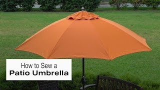 How to Sew a Patio Umbrella [upl. by Nahgen]