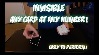 Invisible ACAAN BEST Card Trick Ever Performance And Tutorial [upl. by Elaen]