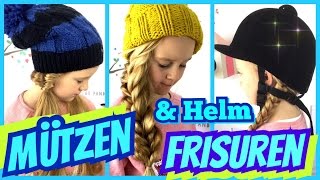 💗 3 einfache Mützen amp Helm Frisuren 💗 coole Mädchen Zöpfe amp Frisuren  MaVie Noelle [upl. by Aramahs]