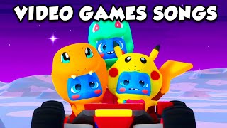 🎮 VIDEO GAME SONGS ⭐️ Super Mario Tetris Peaches Pokemon ⭐️ Gaming covers by The Moonies Official [upl. by Eenad]