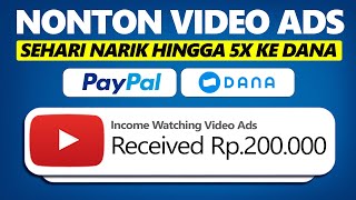 Nonton Video DIbayar DANA dan PAYPAL  Aplikasi Penghasil Uang Tercepat 2024  Game Penghasil Uang [upl. by Yttiy]