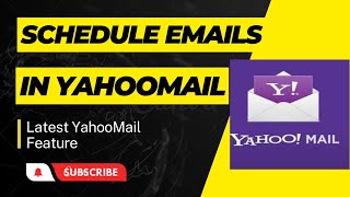 How to Schedule Email Messages in YahooMail [upl. by Ydorb]