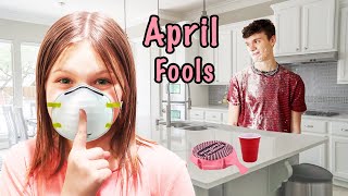 SNEAKY April Fools Day JOKE and Funny PRANKS [upl. by Ydnas340]