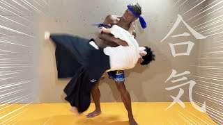 Muay Thai fighter throws Aikido master【Aikido vs Muay Thai】 [upl. by Sorvats]