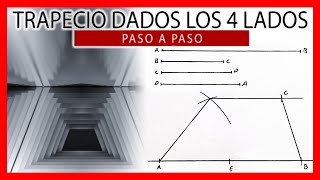 😎 Trapecio escaleno dados los cuatro lados paso a paso 🚀 Trapecio conociendo sus lados [upl. by Etnoled]