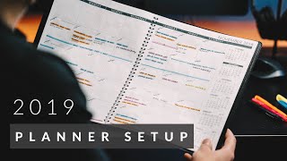 How I Stay Organized  Planner Setup 2019 [upl. by Rasure]