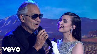 Andrea Bocelli  Moon River Live on the TODAY Show ft Sofia Carson [upl. by Retsbew]