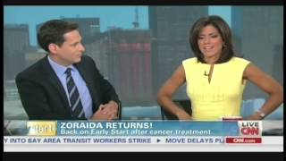 Zoraida Sambolin returns after recovering from breast cancer on quotEarly Startquot August 5 2013 [upl. by Jenesia]