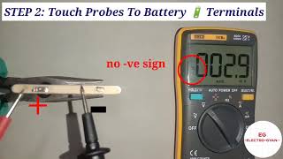 How to check polarity  of battery using Multimeter [upl. by Tiga433]