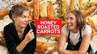 Honey Roasted Carrots  Easy Side Dish  Festive Cooking with Olivia [upl. by Ghiselin302]