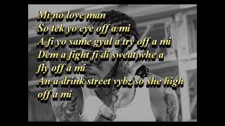 Vybz Kartel  Cake Soap Lyrics Video [upl. by Nylzzaj]