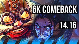 CORKI vs SYLAS MID  6k comeback 6 solo kills Dominating  BR Master  1416 [upl. by Bernarr988]