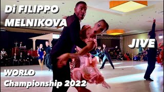 Stefano Di Filippo  Anna Melnikova  Jive  World Championship 2022  WDO Professional Latin [upl. by Kopp]