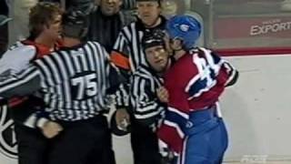 Derian Hatcher vs Sheldon Souray Nov 25 2006 [upl. by Godfry225]